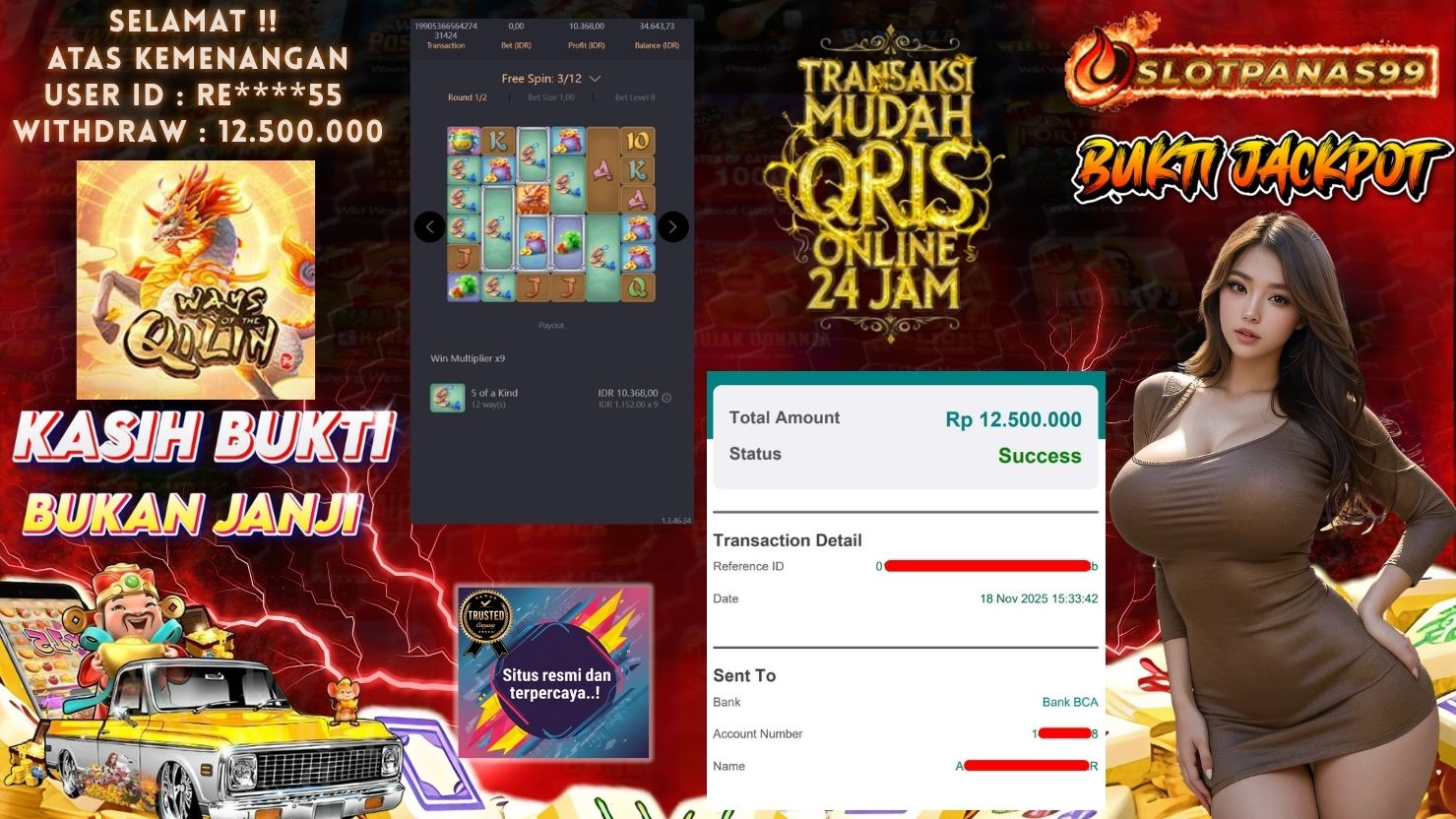 SLOTPANAS99 JACKPOT SLOT WAYS OF QILIN